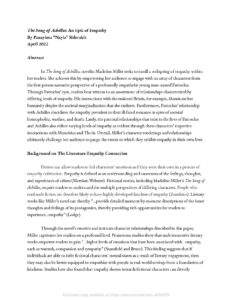 The Song of Achilles: An Epic of Empathy by Madeline Miller