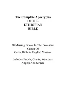 Ethiopian Bible 88 Books In English