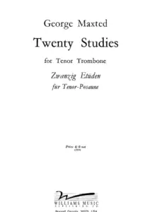 George Maxted 20 Studies For Tenor Trombone