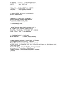 Toni Morrison. Beloved