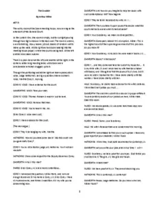 The Crucible By Arthur Miller ACT 3