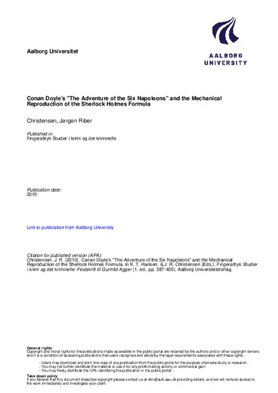 The Adventure of the Six Napoleons