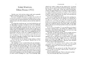 Ethan Frome Novel by Edith Wharton