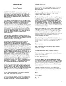 Winter Dreams Short story by F. Scott Fitzgerald