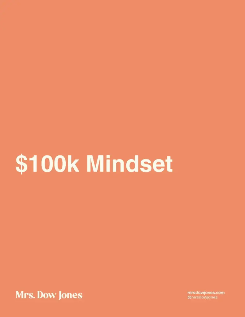 $100k Mindset