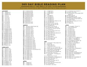 365 Day Bible Reading Plan for Daily Devotion