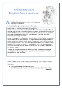 A Christmas Carol Study Questions and Analysis