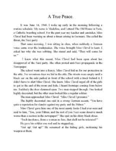 A True Peace by Unknown Author