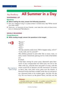 All Summer in a Day by Ray Bradbury Study Guide