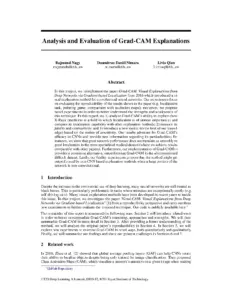 Analysis and Evaluation of Grad-CAM Explanations