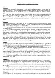 Animal Farm Chapter Summaries by George Orwell