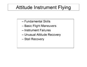 Attitude Instrument Flying Fundamentals and Techniques