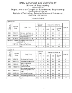 B Tech CSE AI Syllabus 2023-24