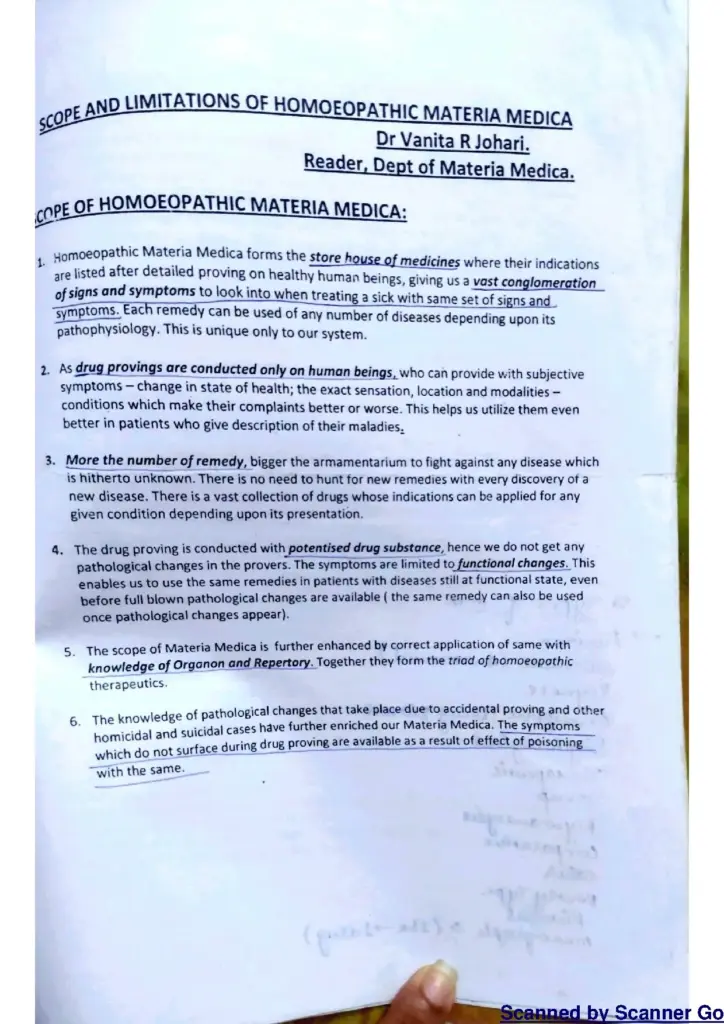 Basics of Materia Medica