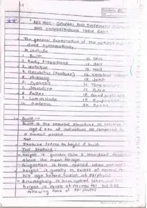 Bedside Repertory for Medical Examination