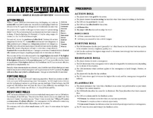 Blades in the Dark Player Kit Version 8