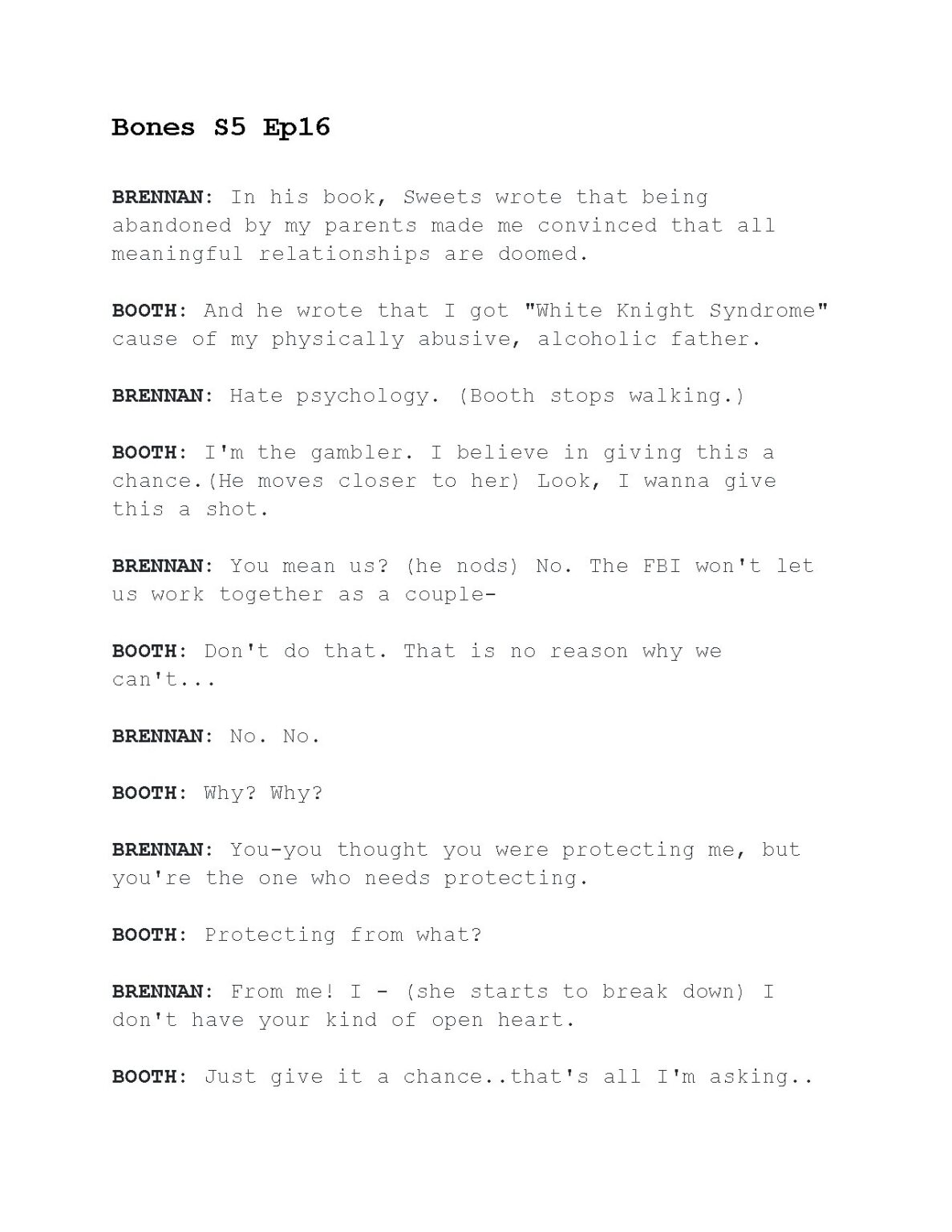 Bones Season 5 Episode 16 Character Dialogue Analysis - PDF Download