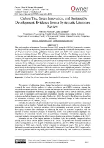 Carbon Tax, Green Innovation, and Sustainable Development