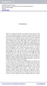 Crime and Punishment in Early Modern Russia by Nancy Shields Kollmann