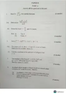Elective Maths Examinable Questions for Wassce 2024