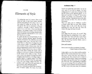 Elements of Style by Parks: A Guide for Playwrights