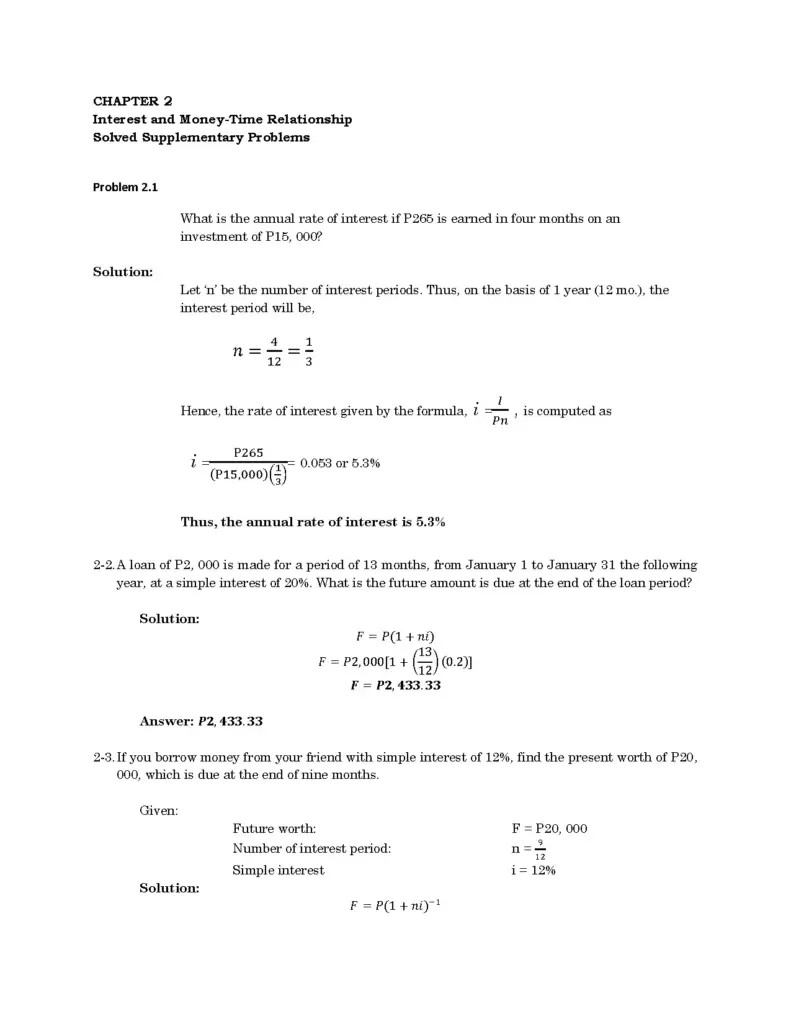 Engineering Economy 3rd Edition Solution Manual by Hipolito Sta Maria