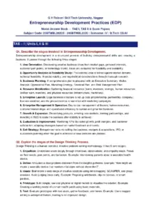 Entrepreneurship Development Practices Model Answers (2)