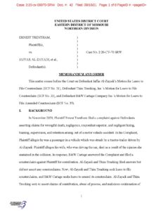 Ernest Trentham v. Jaffar Al-Zayadi Case No. 2:20-CV-70