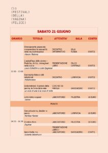 Festival della Vagina Felice Programma 2025