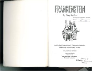 Frankenstein Abridged Version by Mary Shelley