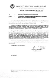 Guidelines on Recovery Plan for Banks 2024