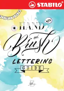 Hand and Brush Lettering Guide by Stabilo