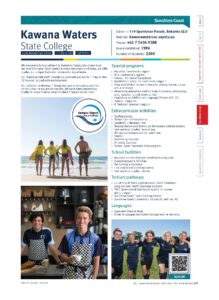 Kawana Waters State College Overview and Programs