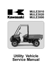 Kawasaki Mule 3010 Utility Vehicle Service Manual