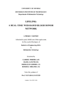 LifeLink: A Real-Time Web-Based Blood Donor Network