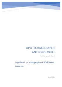 Liquidated: An Ethnography of Wall Street by Karen Ho
