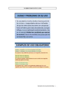 Los Signos de Puntuación: La Coma