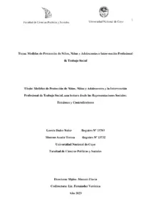 Medidas de Protección de Niños, Niñas y Adolescentes