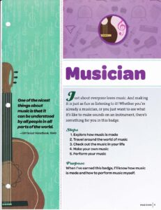 Musician Badge Activities for Girl Scouts