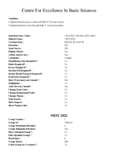NEST 2022 Session 1