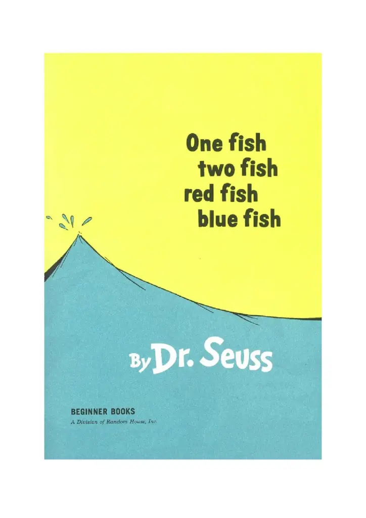 One Fish Two Fish Red Fish Blue Fish by Dr. Seuss
