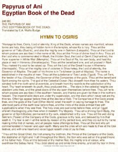 Papyrus of Ani: Egyptian Book of the Dead Insights