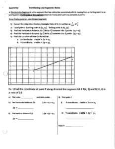 Partitioning Line Segments Notes for Geometry Students