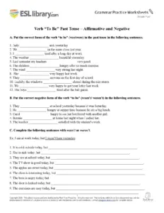 Past Simple Tense Practice Worksheets