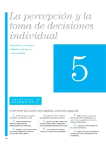 Percepción y Toma de Decisiones Individual