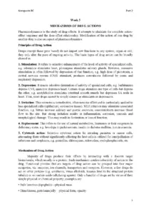 Pharmacology Part 2 Overview and Mechanisms of Drug Action