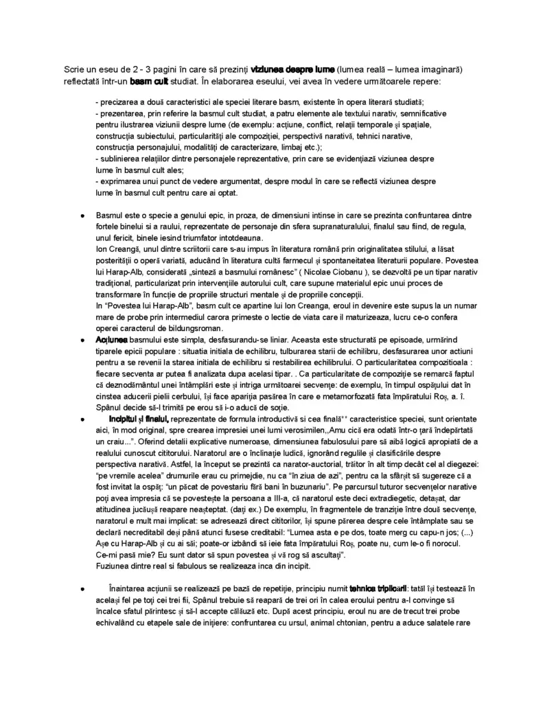 Povestea lui Harap-Alb by Ion Creangă