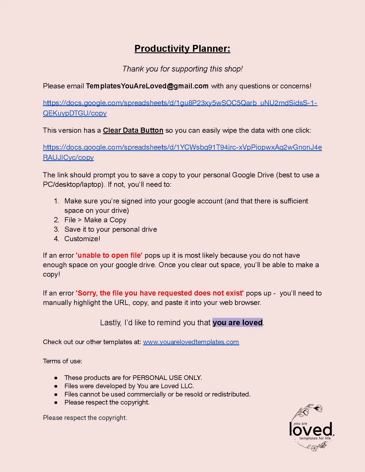 Productivity Planner 2 for Effective Time Management