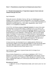 Pseudomonas and Streptomyces Microbiology Techniques