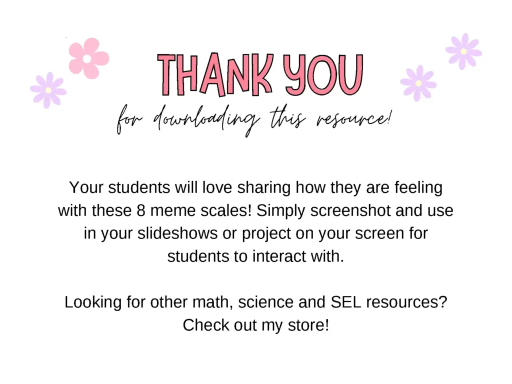 SEL Meme Check-In Scales for Students